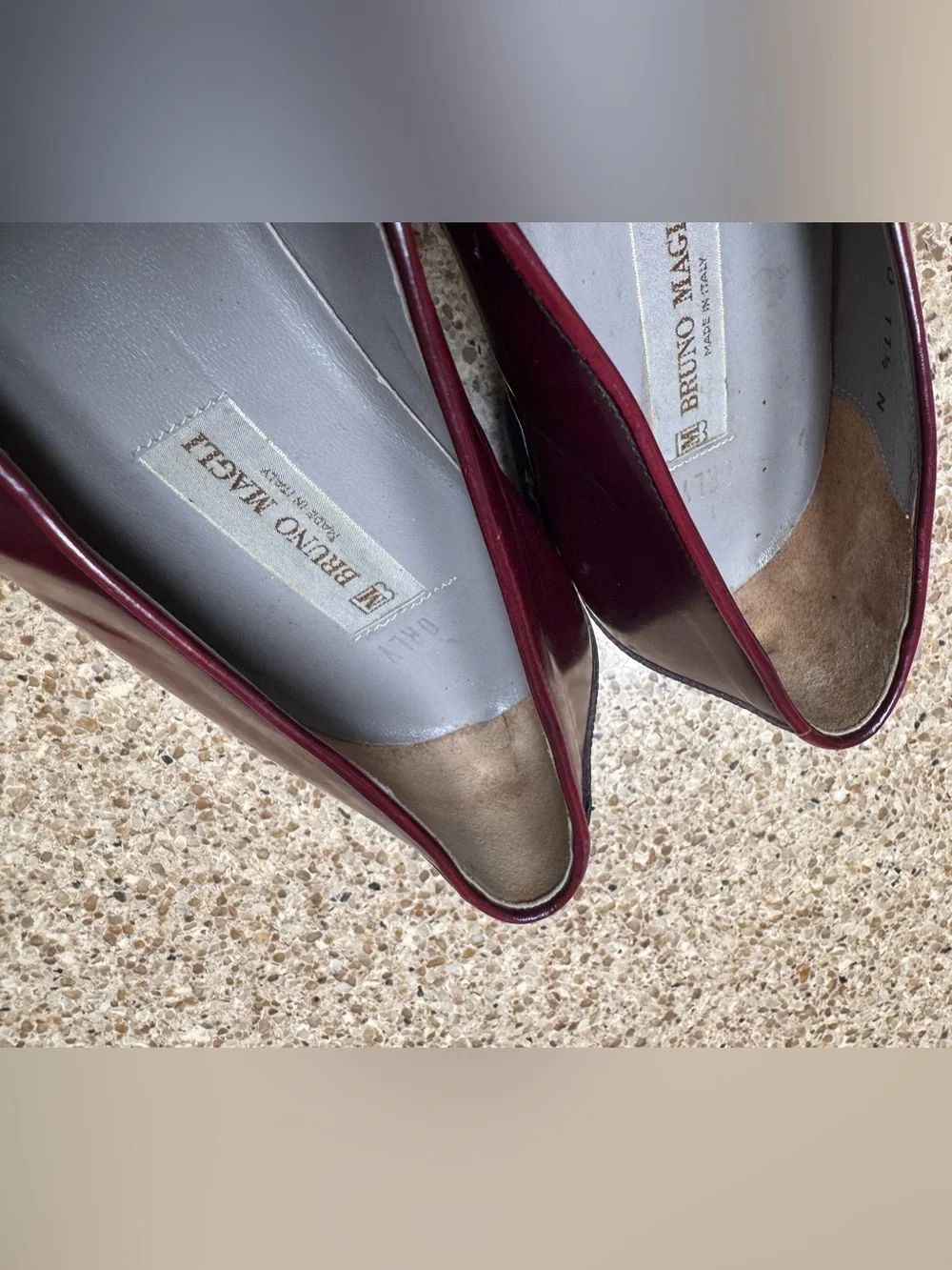Bruno Magli Vintage Handmade Burgundy Leather Tassel Kiltie Loafers